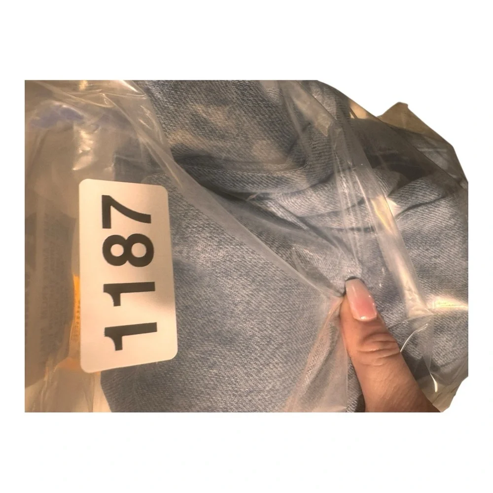 Rag and bone Women's Wide-Leg hi rise ankle Jeans 29 light blue raw hem - Picture 8 of 8